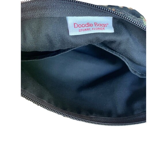 Doodle Bags Stuart FL Black Embroidered Monkey Tapestry Shoulder Bag & Pouch - Picture 16 of 16